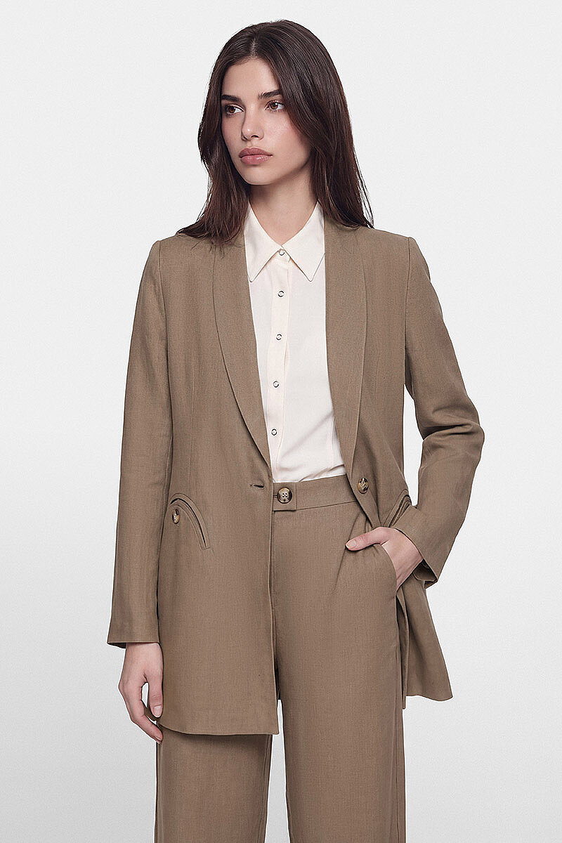 PRİVE KETEN TAKIM VİZON - 3