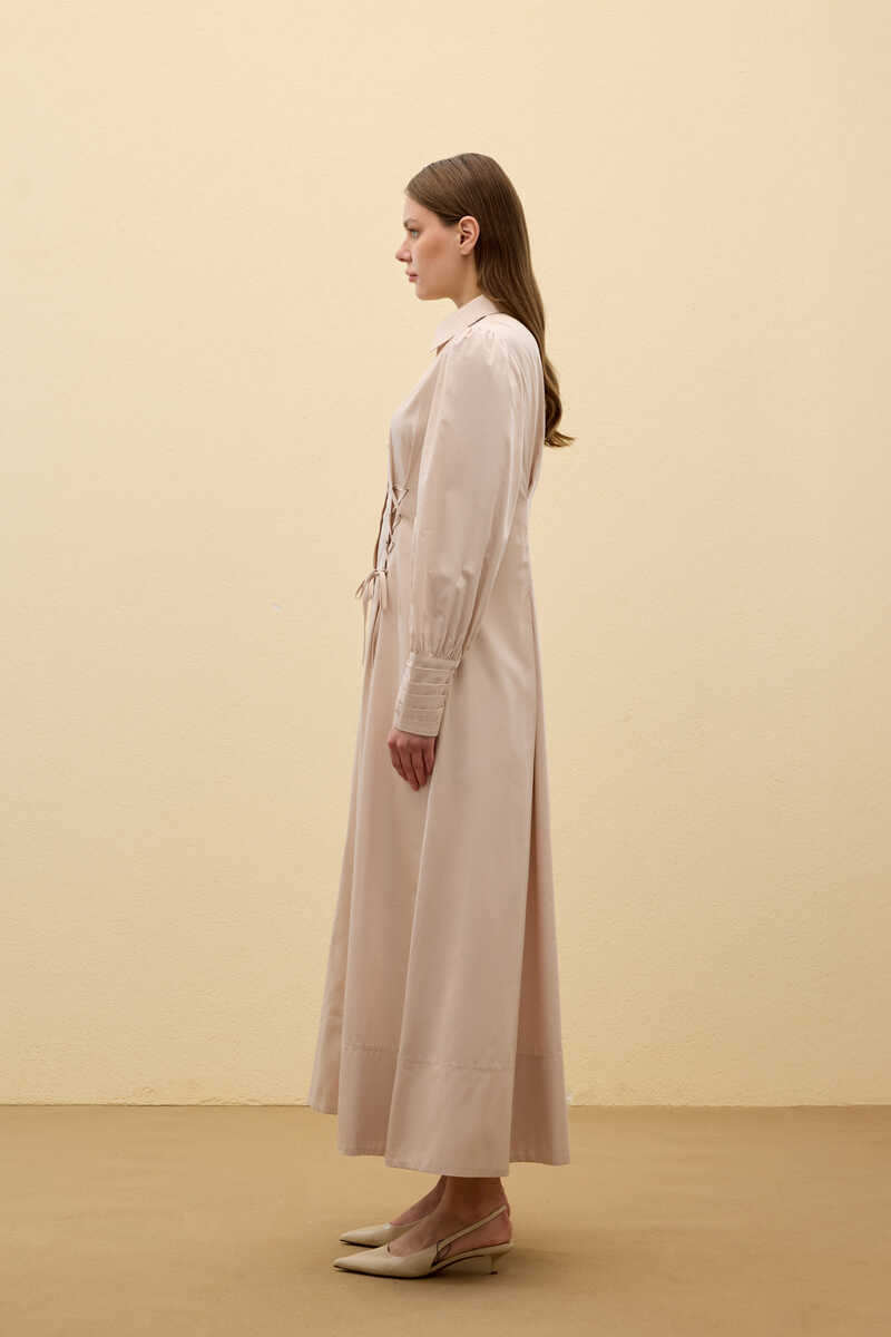 SANSA ELBİSE BEJ - 3