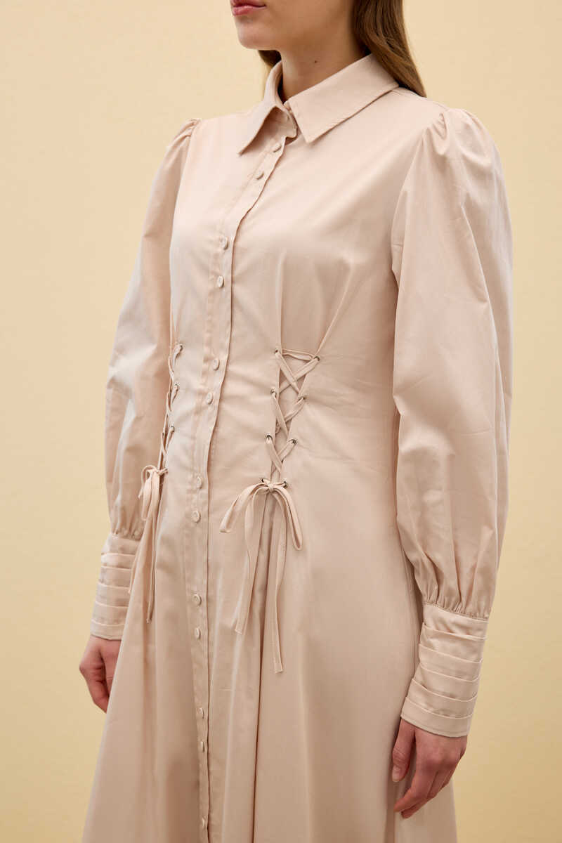 SANSA ELBİSE BEJ - 