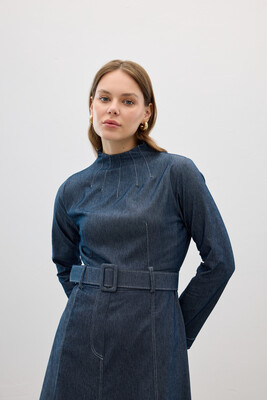 VİSA ELBİSE LACİVERT - MMB